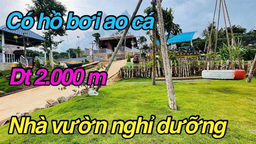 Chỉ 1,6 tỷ sở hữu nhà vườn di linh, 1600m2  view chill, đẹp như resort