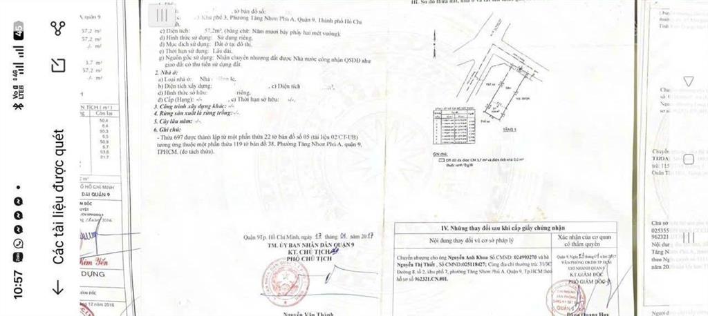 Đất đẹp 58m2, chỉ 5.2 tỷ, hạ tầng phát triển mạnh, tiềm năng cao, tăng nhơn phú thủ đức