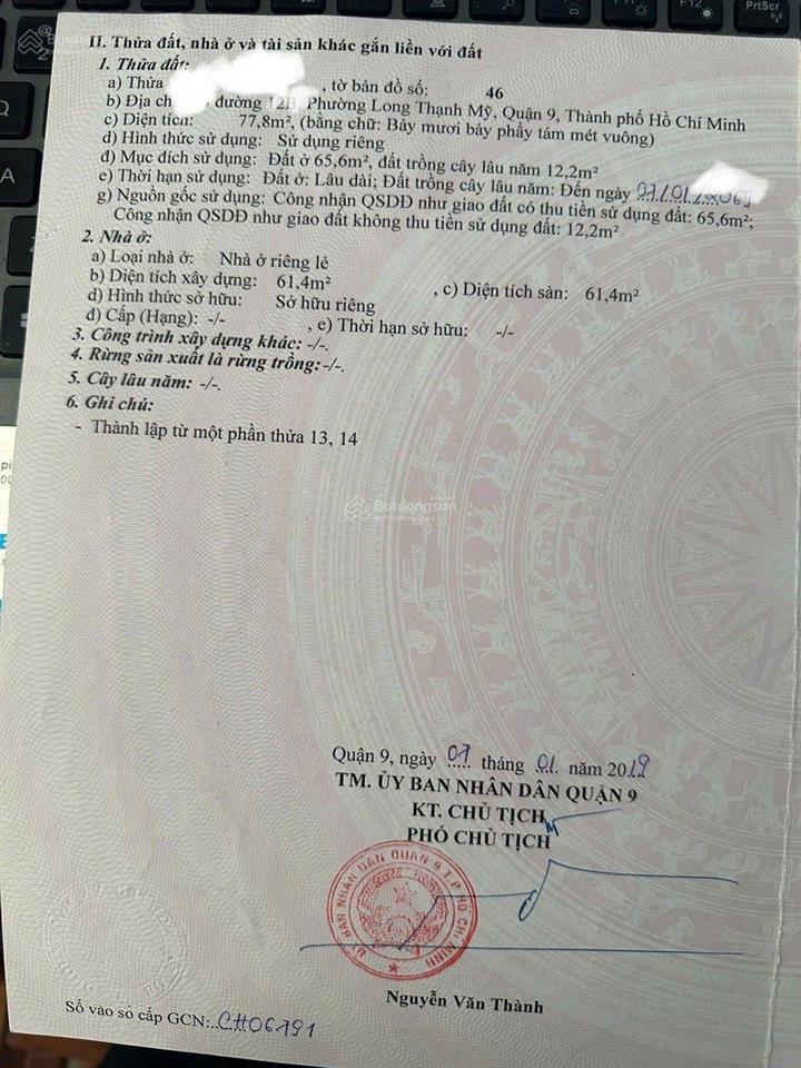 Chỉ hơn 4 tỷ nhà 78m ô tô ngủ trong nhà, sát khu công nghệ cao q9, cách nguyễn văn tăng 150m