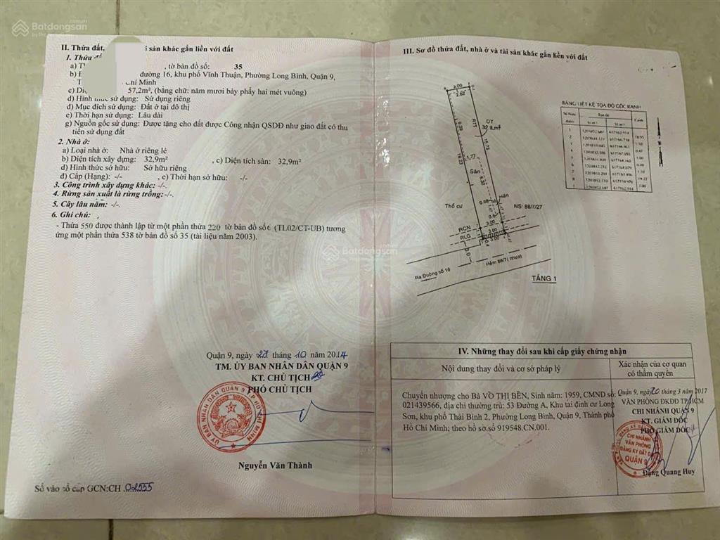 Hiếm có khó tìm  57m2 đất thổ cư chỉ 2,6 tỷ  gần depot metro long bình, bx miền đông mới tptđ