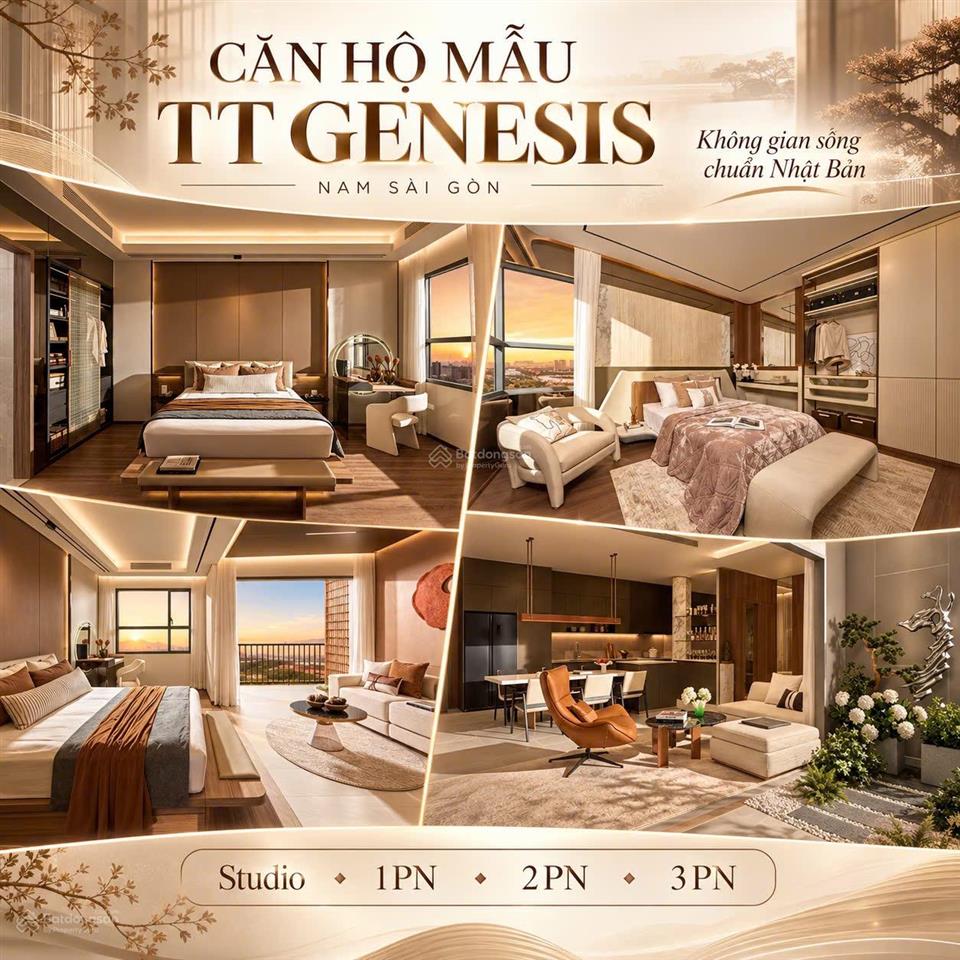 Tt genesis khu nam  căn hộ chỉ 2,39 tỷ chuẩn bị 10% đến khi nhận nhà, gần nguyễn hữu thọ