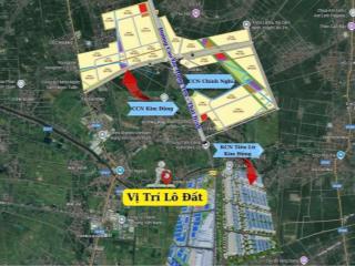 1 tỷ 050 đất odt trung tâm kim động 60m đón sóng cao tốc hưng yên  thái bình & kcn