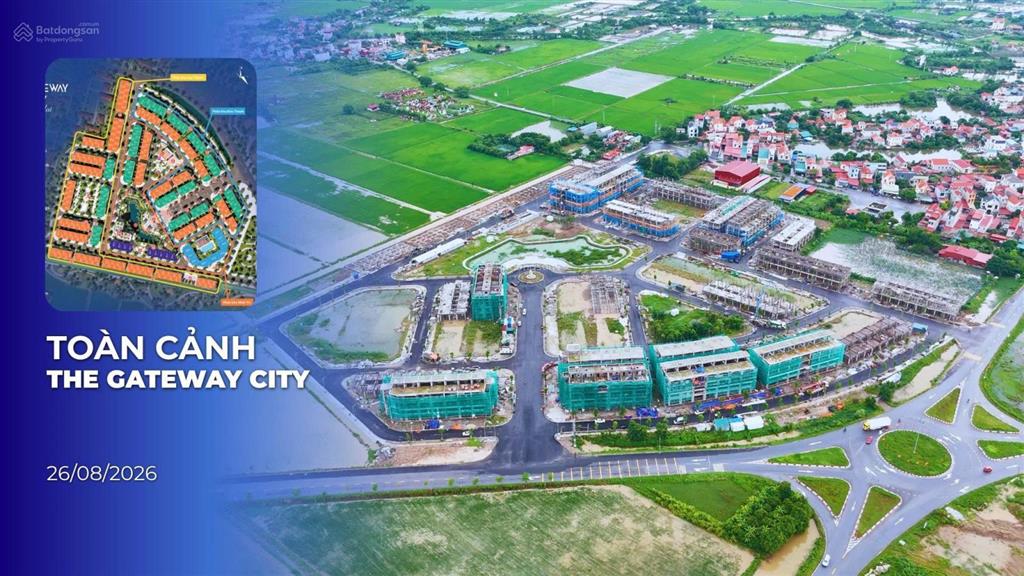 Shophouse 90m2 the gateway city ân thi bàn giao 5 tầng, nhận nhà quý 4/2026. giá 5tỷ8 cả nhà và đất