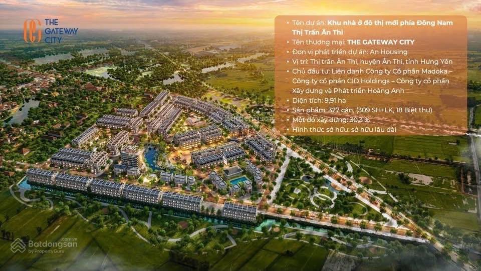 Shophouse 90m2 the gateway city ân thi bàn giao 5 tầng, nhận nhà quý 4/2026. giá 5tỷ8 cả nhà và đất