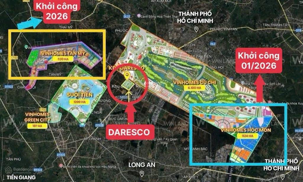 Bán đất nền dự án daresco khu công nghiệp đức hòa 3  0972 139 ***