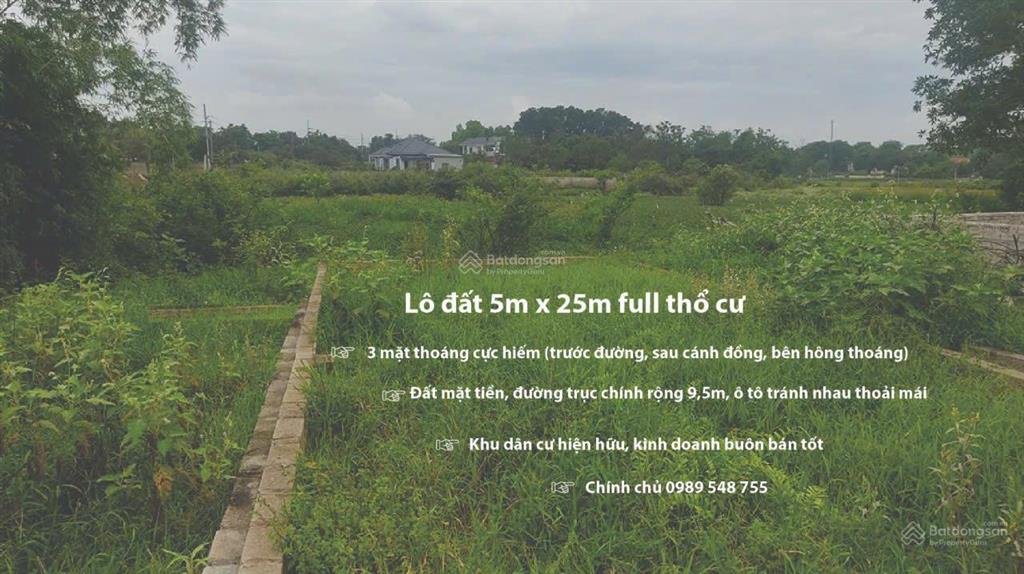 Chính chủ bán lô đất giãn dân 3 mặt thoáng hiếm có ở cổ liễn, đoài phương, sơn tây