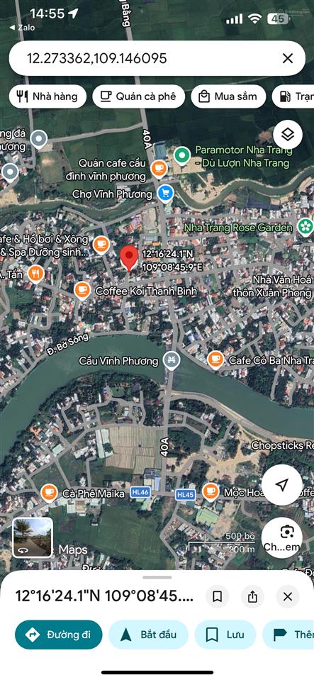 Bán đất 2 mặt tiền vĩnh phương, nha trang  sát chợ, trường học  chỉ 1,5 tỷ!