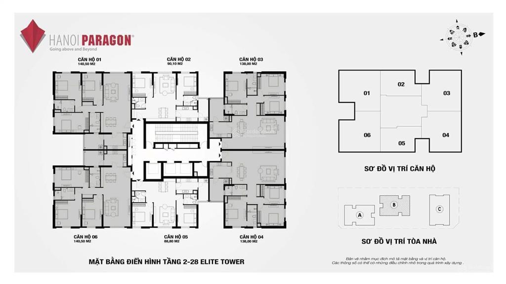 Quỹ căn ba phòng ngủ hiếm có còn lại tại tòa căn hộ paragon với giá chỉ từ 83tr/m2