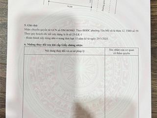 Đất nền dự án tân mỹ avenue, 3,6 tỷ, 80m2, view đẹp, uy tín lk1 lô 22, 23