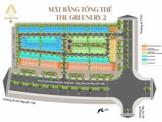 Bán nhà lk tuyến 1 mặt đường lê hồng phong kéo dài, dự án the greenery 2 hải phòng, 5,2 tỷ, 80m2