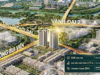 Chung cư cao cấp The Zenith Hải Phòng – Giá chỉ từ 38 triệu/m², nhận nhà với 39%
