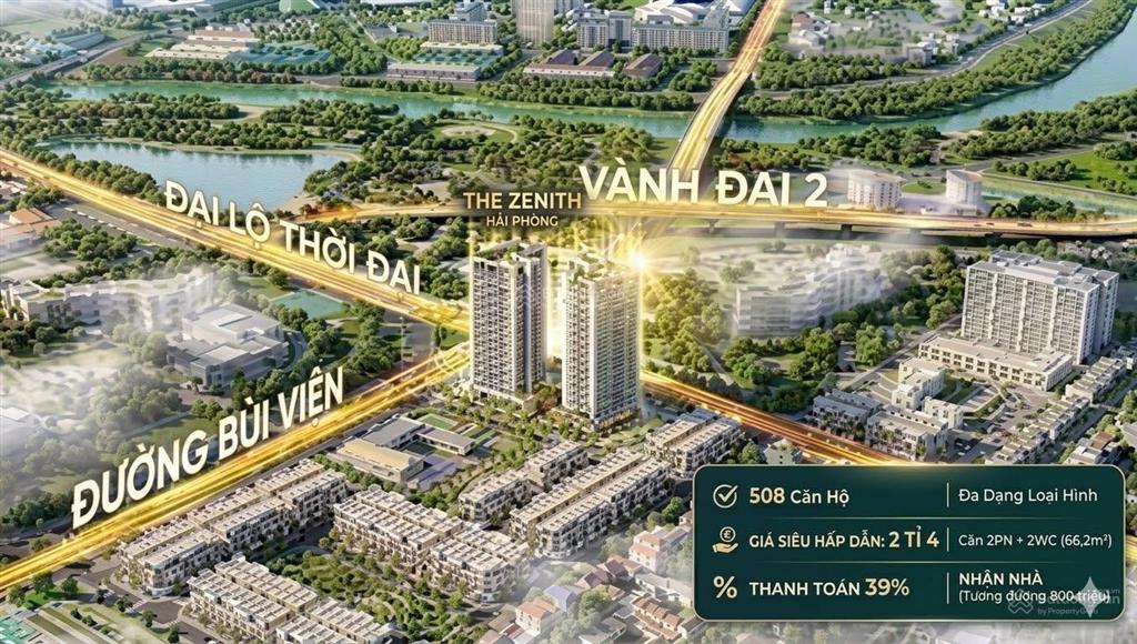 Đầu tư căn hộ the zenith hải phòng giữ dòng tiền, đón tiềm năng tăng giá