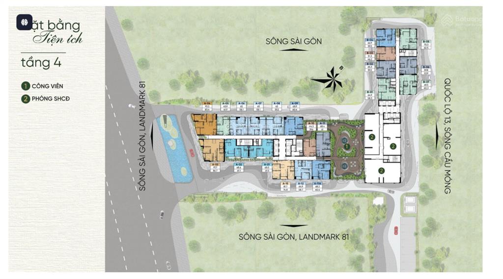 Cắt lỗ căn 2pn a&t saigon riverside tầng thấp. bao phí