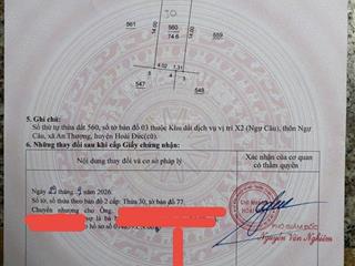 Đất dịch vụ x2 ngự câu, xã an thượng (an khánh)