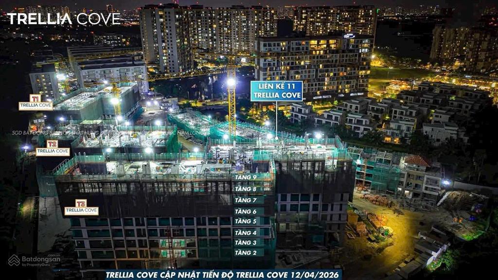 Bán căn hộ cao cấp tầng 16 view sông  view kênh  trellia cove  kđt mizuki park