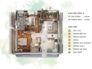 Sang nhượng hđmb căn hộ 2pn 1wc  tầng 16  view sông  view kênh  trellia cove  kđt mizuki park