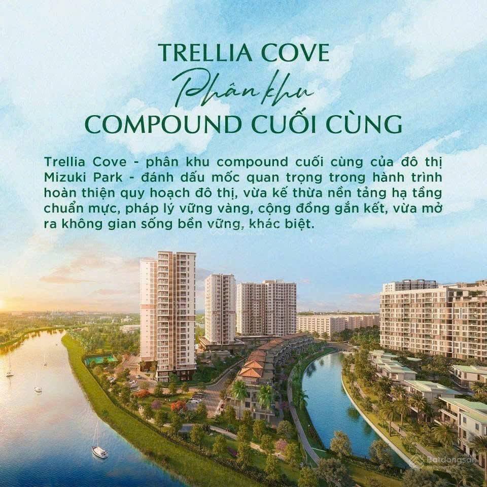 Bán căn hộ cao cấp tầng 16 view sông  view kênh  trellia cove  kđt mizuki park