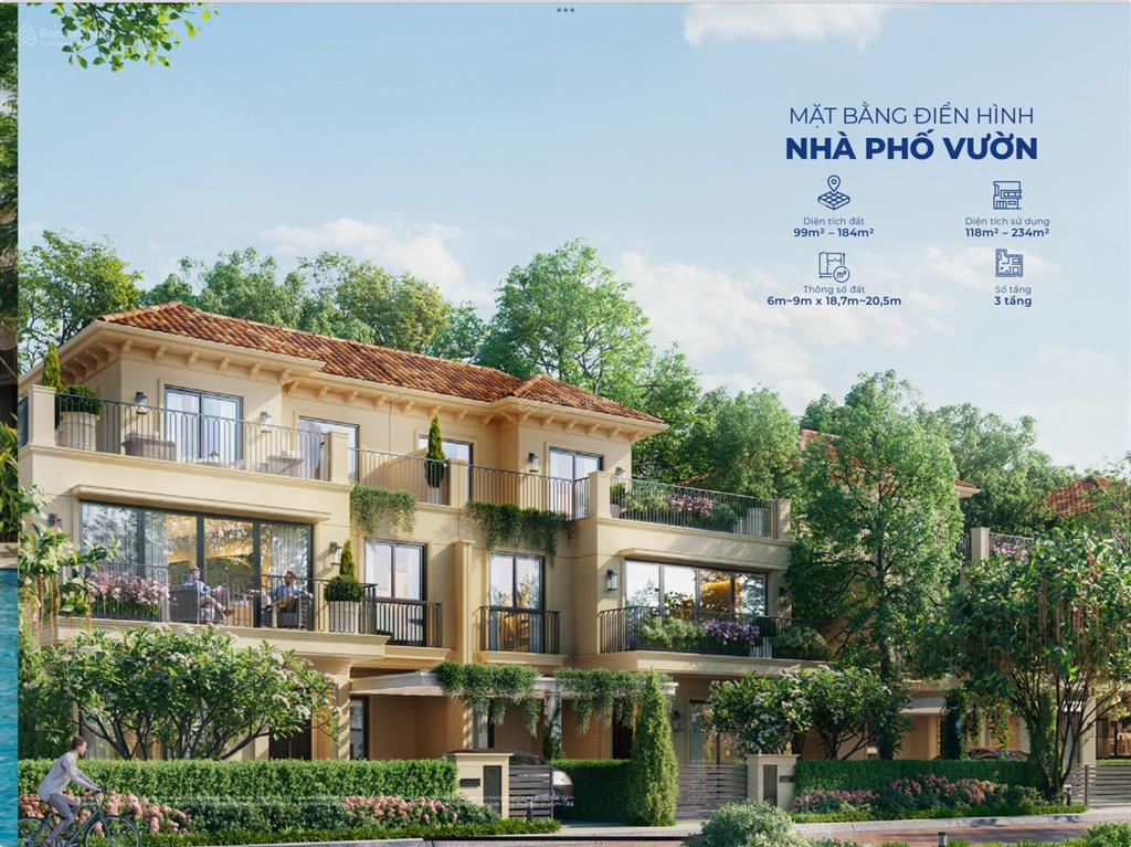 Nhà phố vườn ven sông izumi city  chỉ cách vinhomes quận 9 qua cầu đồng nai 2  sân vườn 54m2
