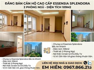 Chỉ từ 69tr/m² sở hữu căn hộ 109m² splendora tòa 103 ban công đông cực mát giá 7,x tỷ