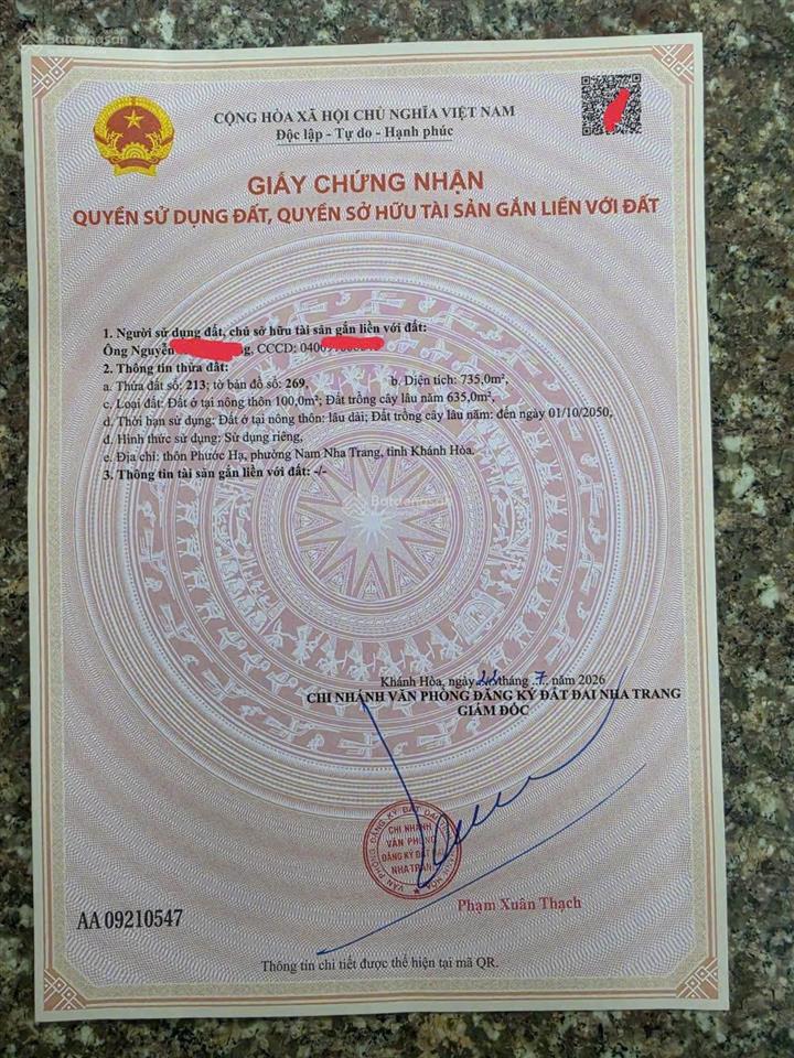 Đất ngang 9.2m mặt tiền đường thái khang, 2 mặt tiền trước sau, có sẵn thổ cư