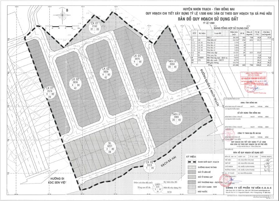 Cần chuyển nhượng dự án khu dân cư xã phú hữu huyện nhơn trạch, đồng nai
