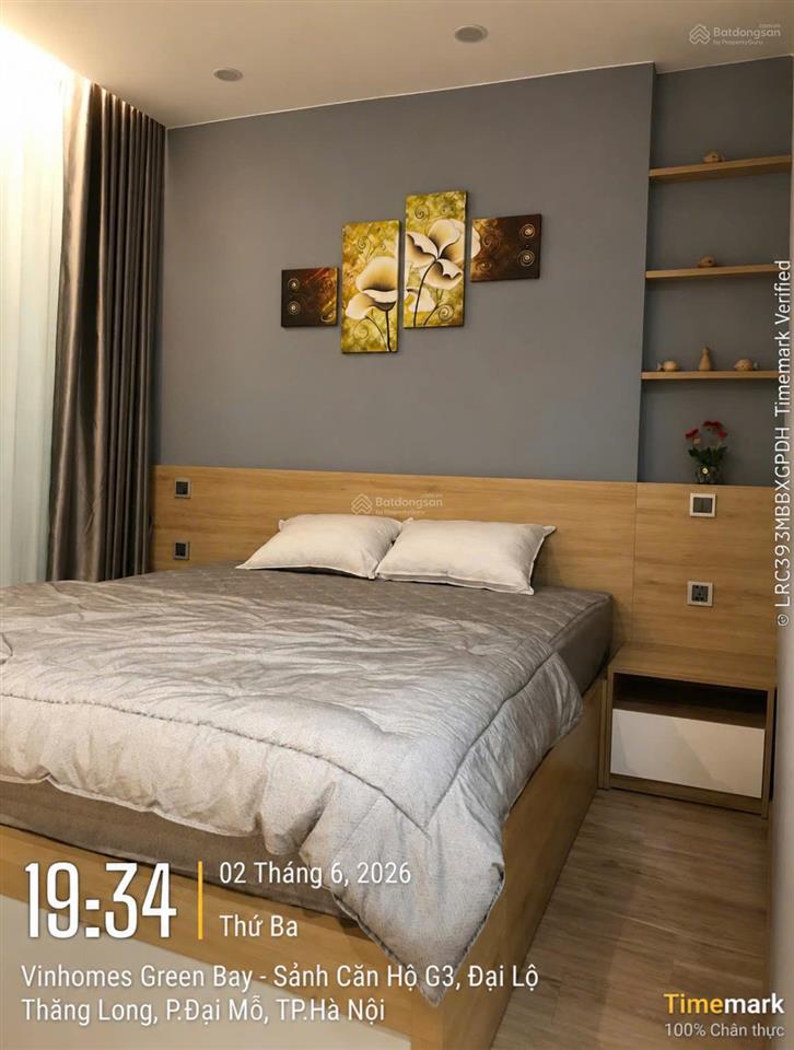 Chính chủ cho thuê gấp căn hộ studio 30m2 full nội thất cao cấp từ 8,5 tr/th vinhomes greenbay