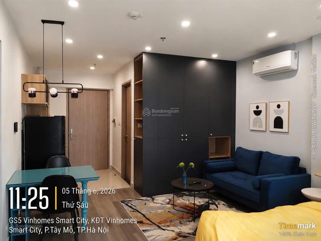 Chính chủ cho thuê căn hộ studio 30m2 full nội thất luxury tại vinhomes smart city tây mỗ
