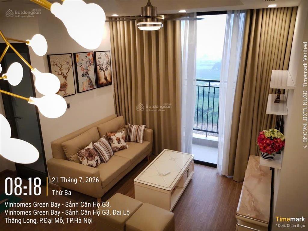 Giá tốt. cho thuê gấp căn hộ 2 phòng ngủ 67m2 full nội thất cao cấp 14,5 tr/th vinhomes greenbay