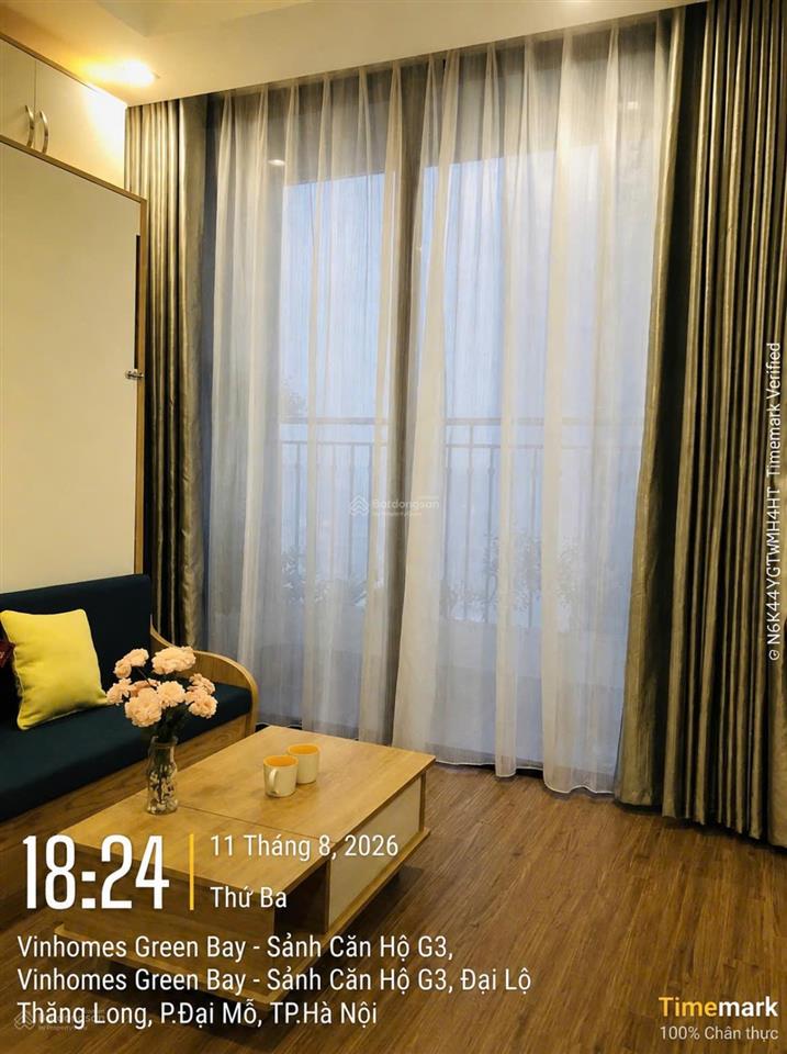 Chính chủ cho thuê căn hộ studio 30m2 full nội thất cao cấp giá 8,5 tr/th vinhomes greenbay