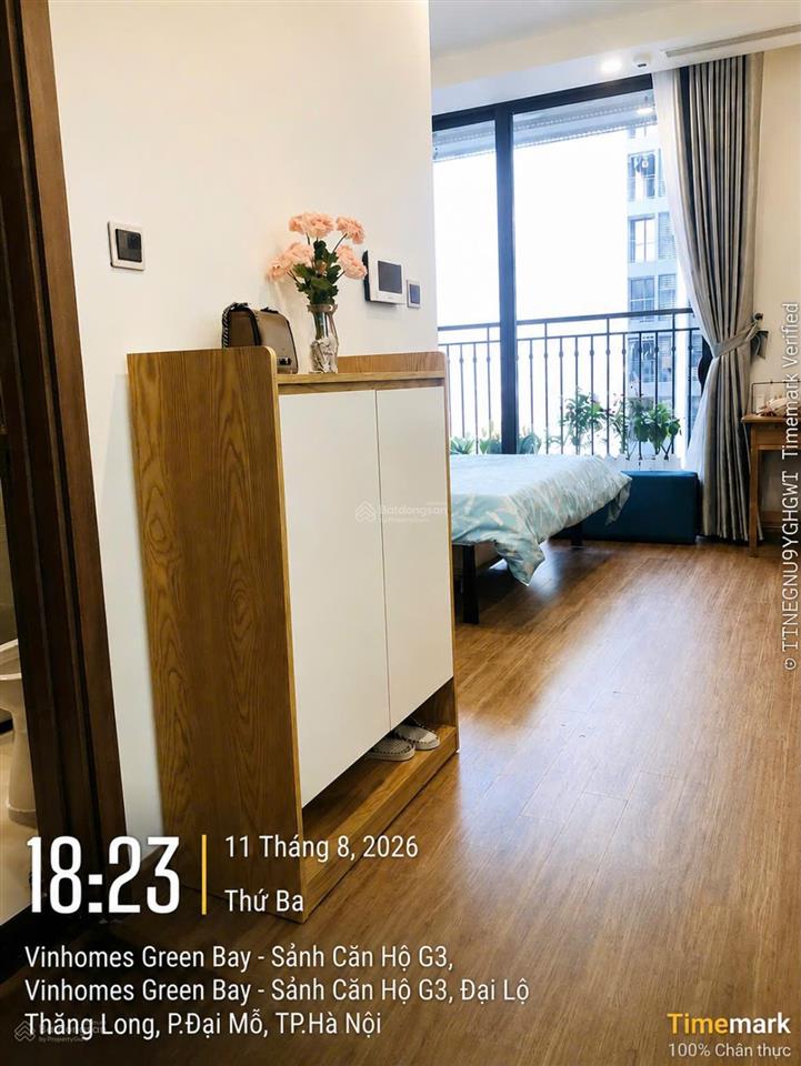 Chính chủ cho thuê căn hộ studio 30m2 full nội thất cao cấp giá 8,5 tr/th vinhomes greenbay