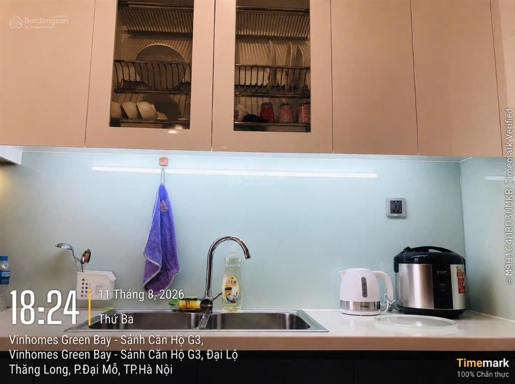 Chính chủ cho thuê căn hộ studio 30m2 full nội thất cao cấp giá 8,5 tr/th vinhomes greenbay