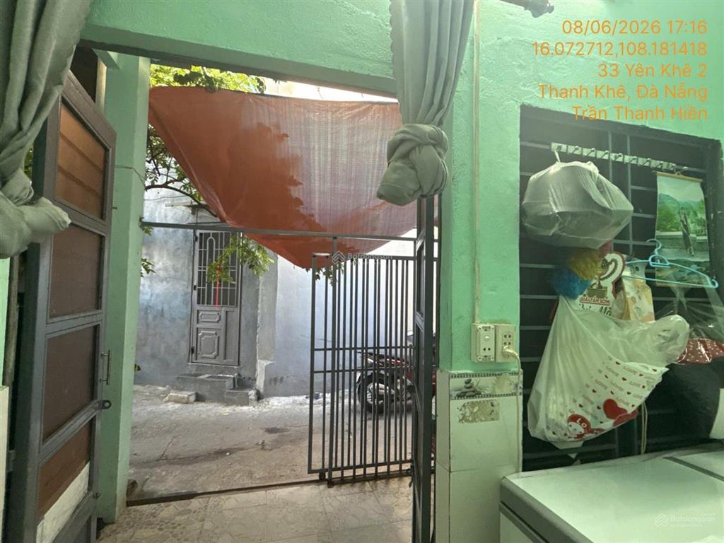 Bán nhà cấp 4 kiệt đường yên khê 2, thanh khê, đà nẵng