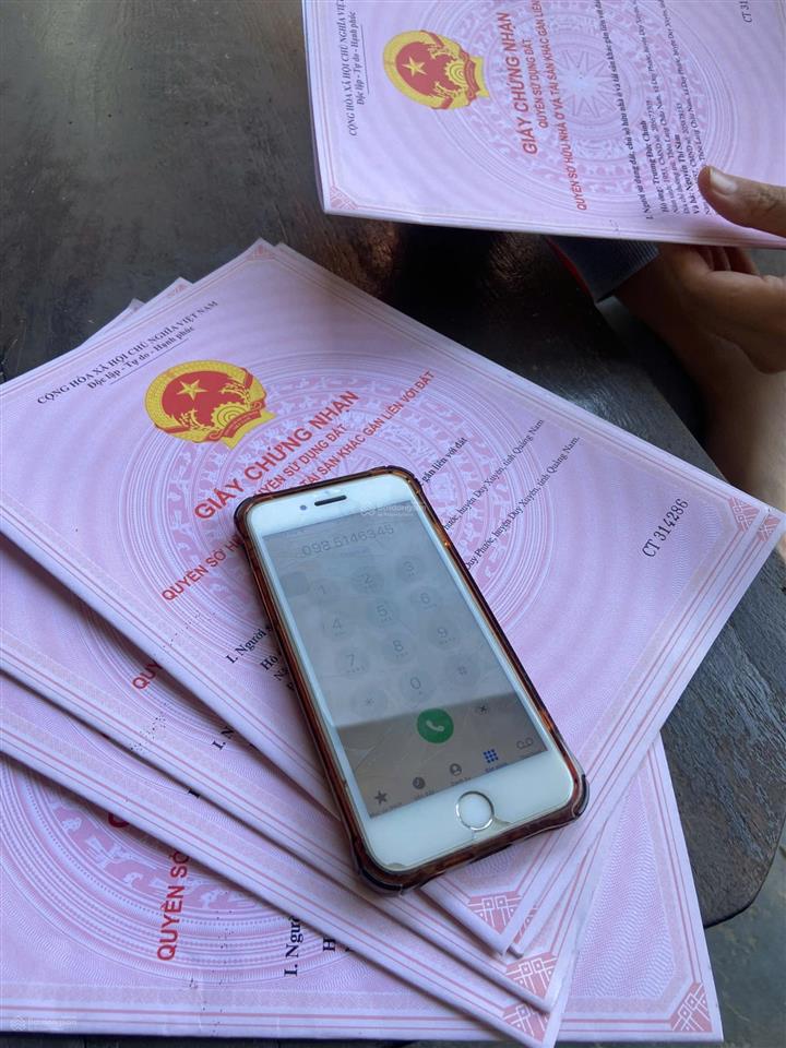 Cần tiền bán ngang 6m10m, 170m2 hoàn toàn thổ cư. gấp gần đường hoàng sa duy phước nhìn qua hội an