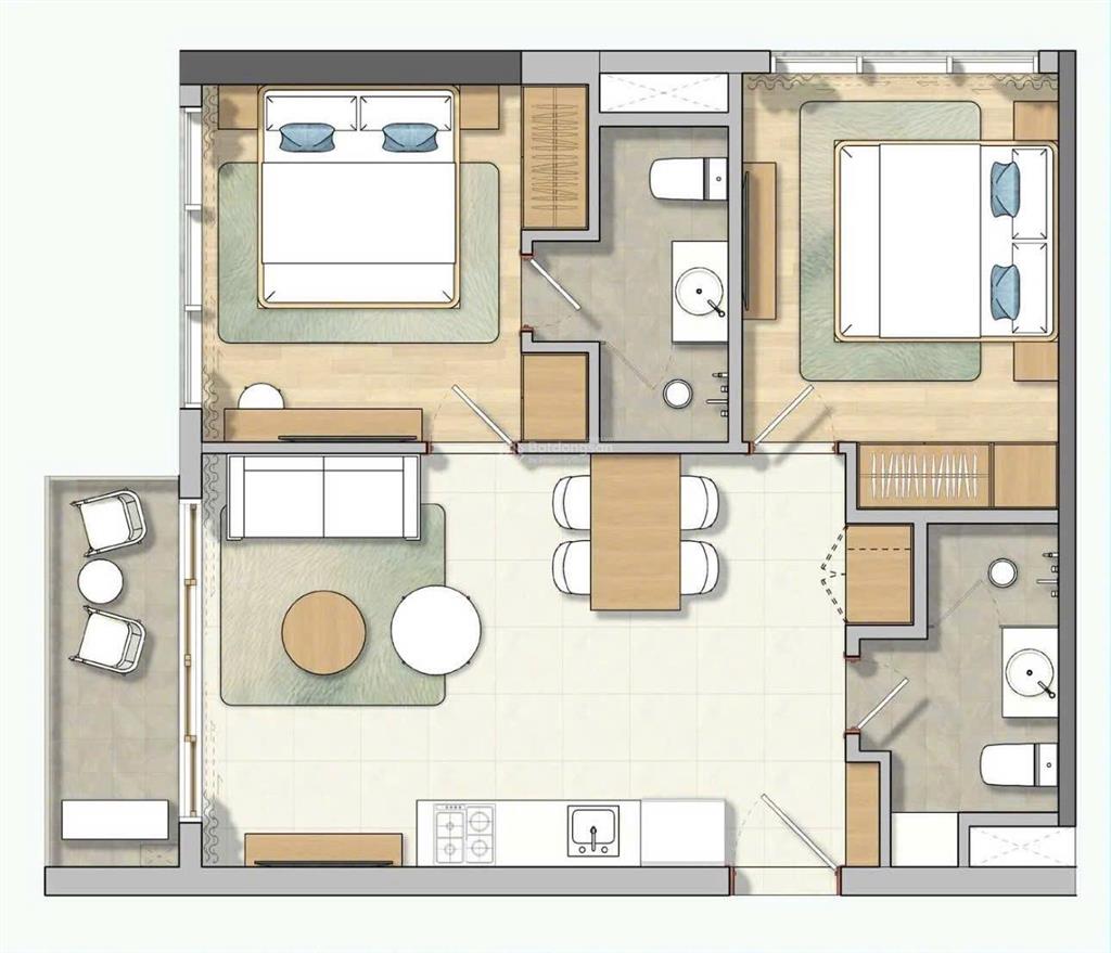 Bán căn 2pn 65m2 trực diện biển maia hồ tràm giá 5.160 tỷ (full). tầng 29, view đông nam, đông bắc