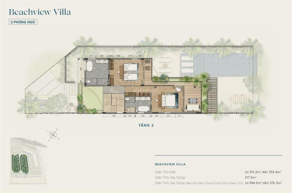 1 căn beachview villa ixora hồ tràm duy nhất suất nội bộ, giá 27 tỷ (chưa trừ ưu đãi)  dt 373,65m2