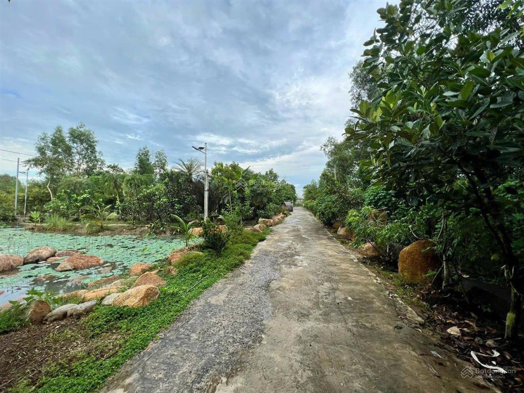 Bán nhà vườn 2 mặt tiền giáp sông sài gòn, an nhơn tây, củ chi, dt 35x115m, 2400m2 thổ cư, 27 tỷ