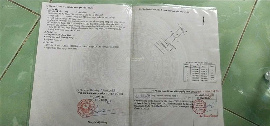 Bán đất chợ an nhơn tây, tp. hcm, tiện ở, cho thuê làm kho đầu tư, 110.6m2, 2.5 tỷ,  0902 709 ***