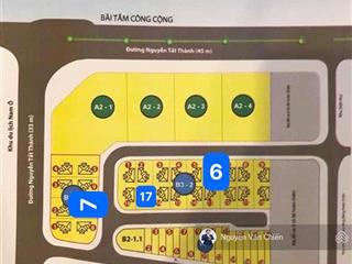 Bán đất 216m2 đối lưng đường nguyễn tất thành,đối diện 4 toà tháp đôi và tttm xây dựng 7 tầng