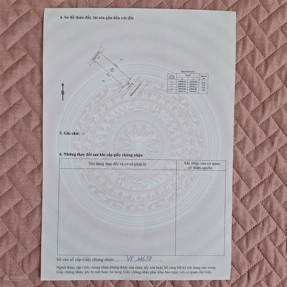 Cần bán lô đất đẹp đường đào ngọc chua p.liên chiểu, đà nẵng đông nam 102,5m2 sổ sẵn cá nhân