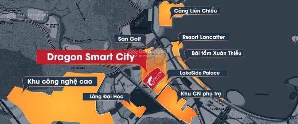 Bán đất 2 mặt tiền dự án tại dragon smart city danang,đường 10,5m và 5,5m chỉ 22,5tr/m2 sổ sẵn