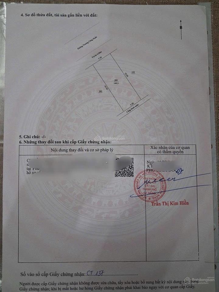 Chính chủ bán lô đất nền đường 7,5m ngang 7,5m dài 20m, tây bắc giá sụp hầm