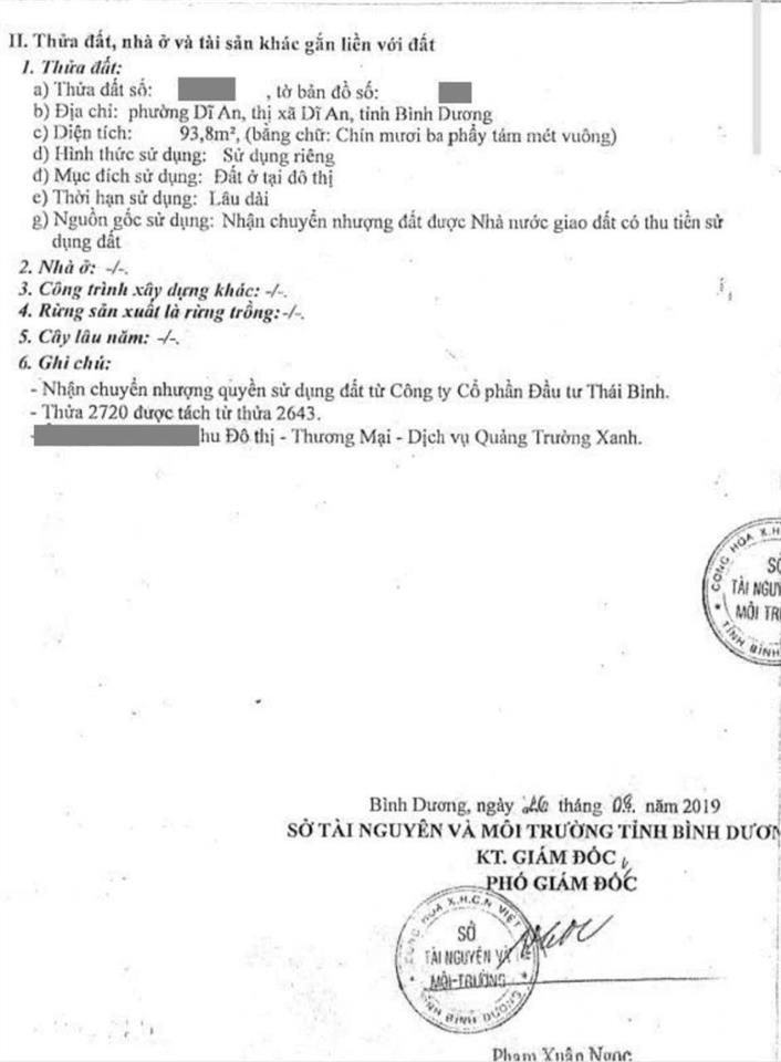 Đất đẹp mặt tiền sầm uất gs1 khu bigc go p. đông hòa, dĩ an