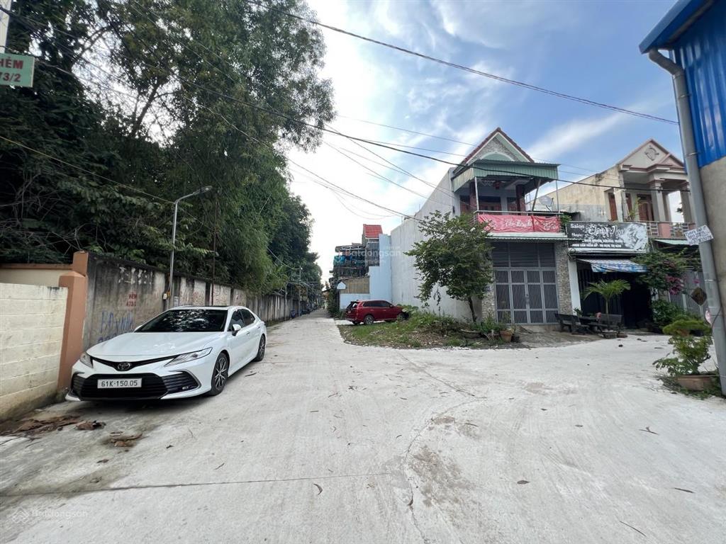 Đất 2 mặt tiền 82.2m2 gần kdc tứ hải và ngã tư chiêu liêu p. tân đông hiệp, tp dĩ an