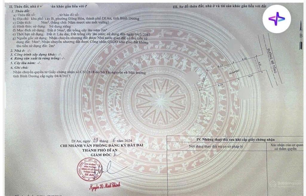 Nhà phố gần bigc go dĩ an, phường đông hòa, tp dĩ an.