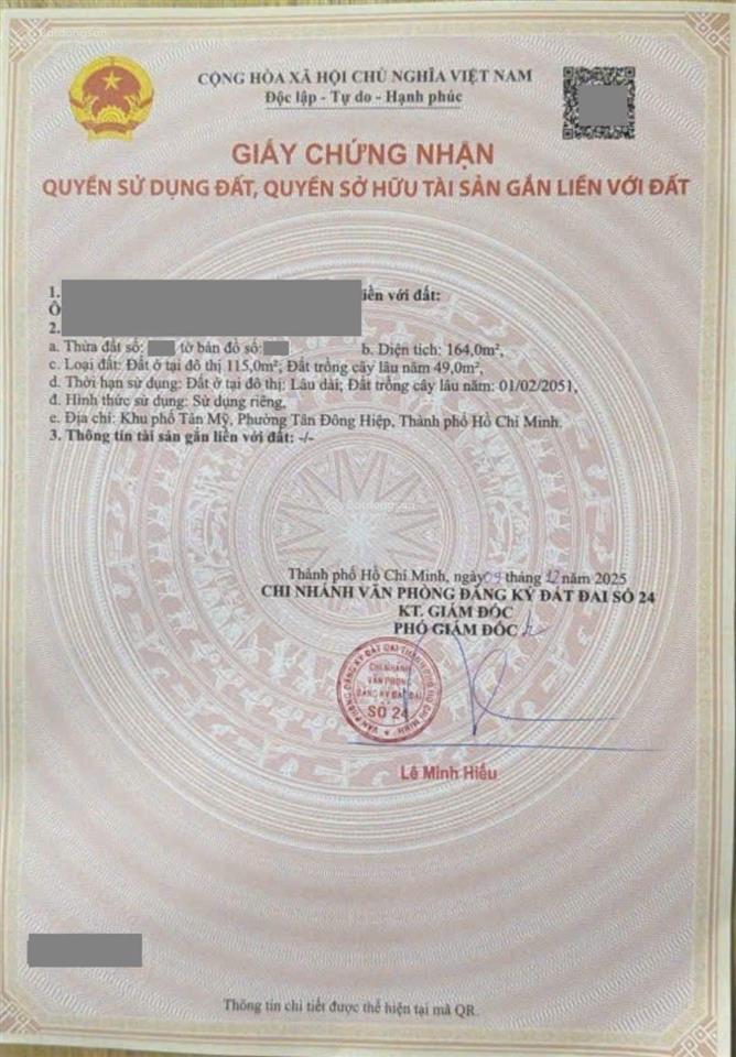 Nhà phố mặt tiền liên huyện gần chợ phú an phường tân đông hiệp, tp hcm