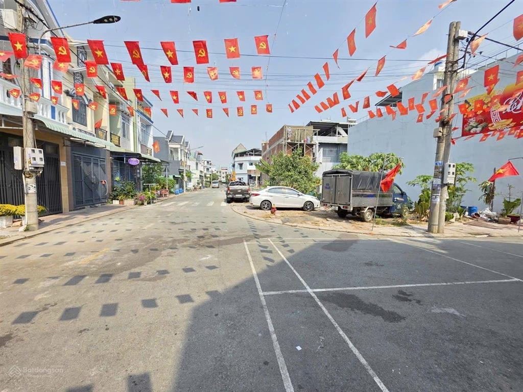 Đất 2 mặt tiền kdc lê phong tân bình, phường tân bình, tp dĩ an