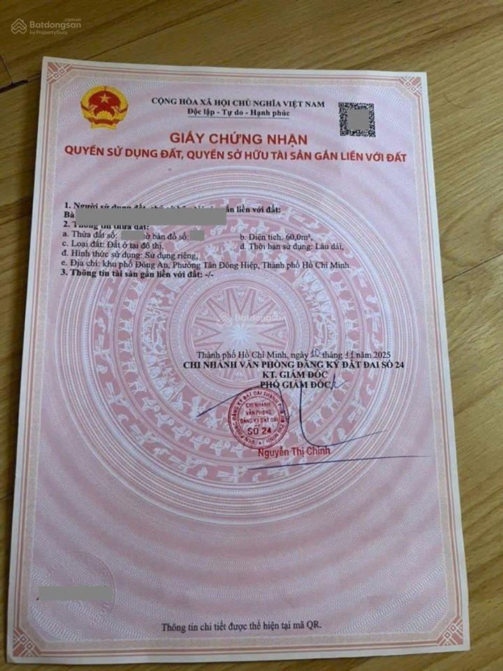 Đất kdc phú mỹ hiệp, phường tân đông hiệp, tp dĩ an