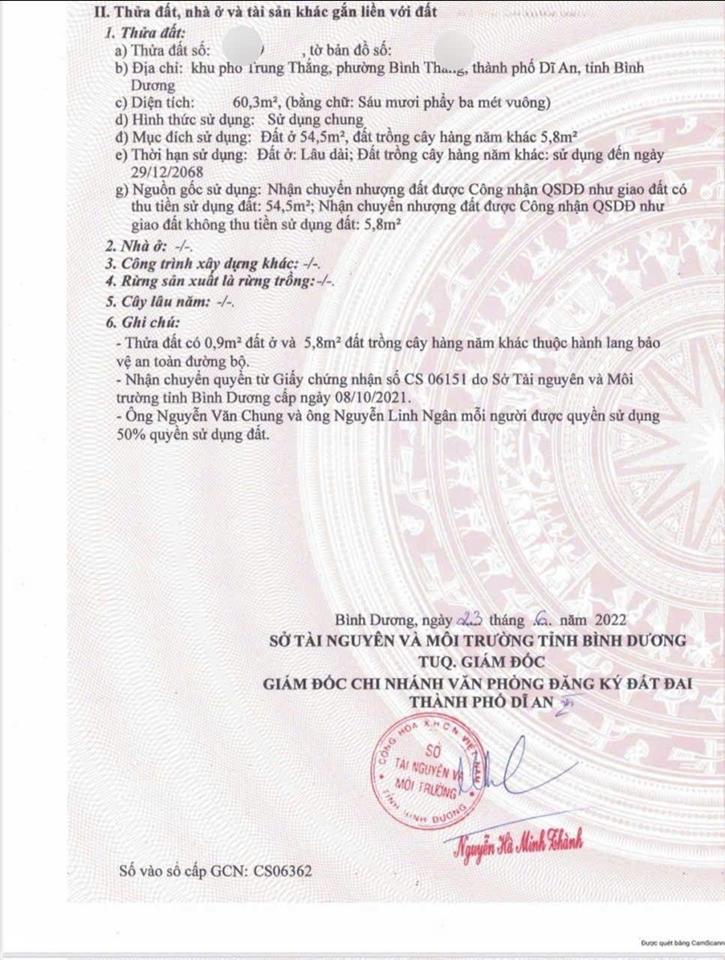 Đất gần chợ bình an, phường bình thắng, tp dĩ an