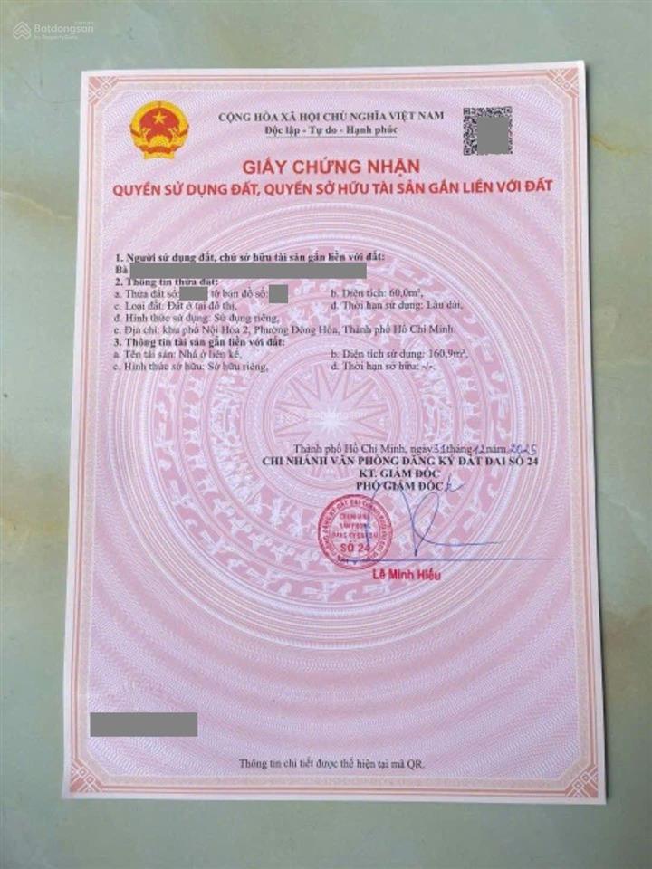 Nhà phố hoàn công phú hồng thịnh, phường bình an, tp dĩ an