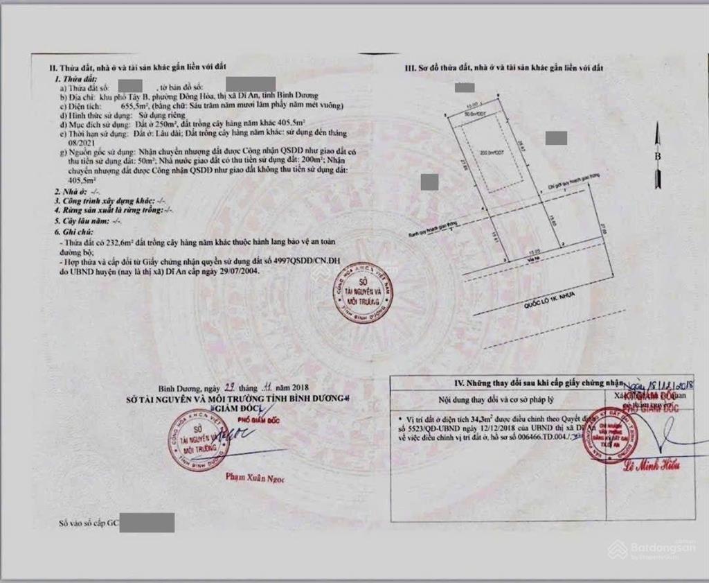 Nhà 656m ngang 15m mặt tiền đường quốc lộ 1k, phường đông hòa, tp dĩ an.